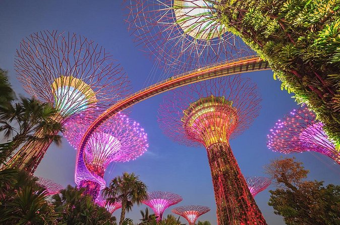 Gardens by the Bay with 2 Flower Dome + Marina Bay Sands Skypark - Jurassic World and the wider Gardens by the Bay visit