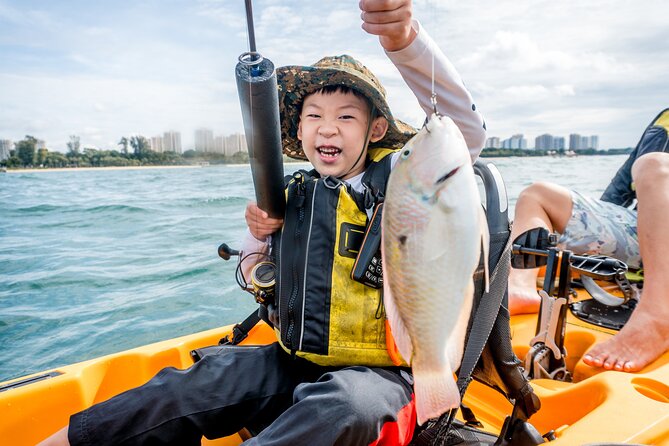 Kayak Fishing in Singapore, Sentosa, East Coast: Day, Sunset & Night Adventures - A four-hour outing with a small group