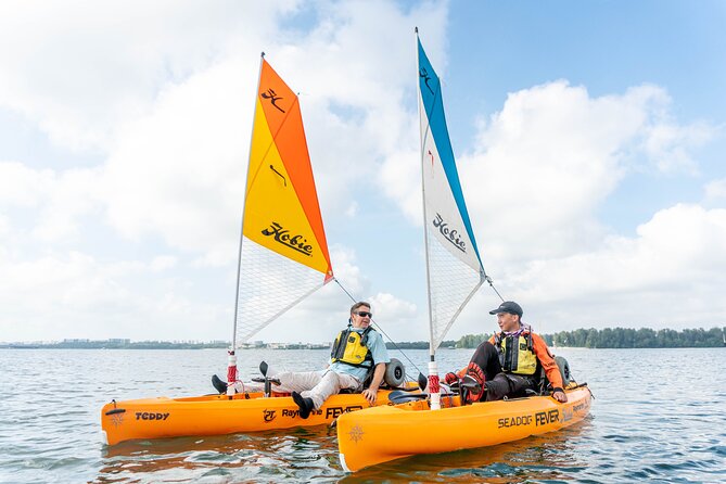 Kayak Sailing in Singapore, Mangrove, Kelong & Pulau Ubin, Seafood Meal Included - Crossing toward Pulau Ubin by water