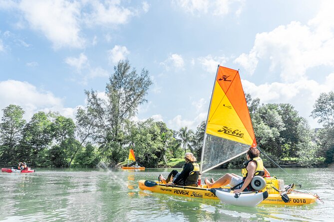 Kayak Sailing in Singapore, Mangrove, Kelong & Pulau Ubin, Seafood Meal Included - A floating kelong and a simple seafood lunch