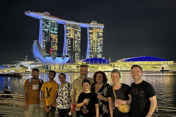 Magical Marina Bay Night Walking Tour - The Fullerton Waterboat House and Singapore’s older face
