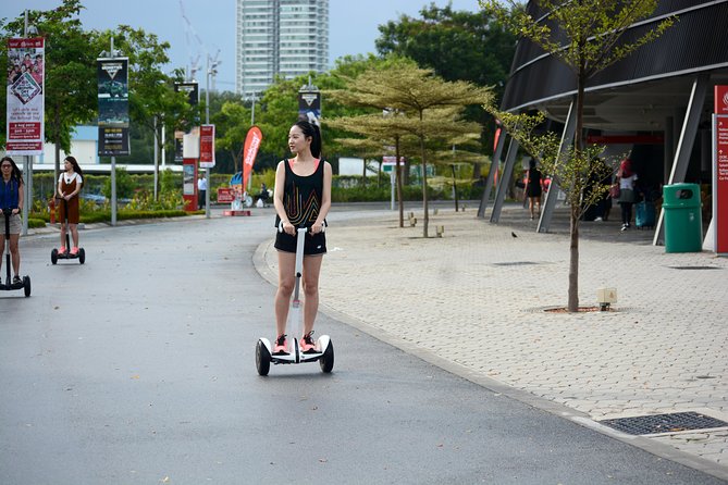 O-Ride Singapore Marina Bay Sands Mini Segway Tour - Gardens by the Bay from a moving viewpoint