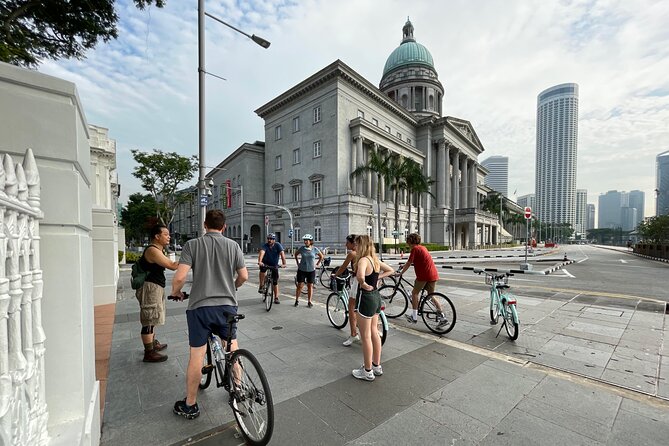 Past And Present Singapore Bike Tour - Getting ready at City Scoot in Esplanade Mall