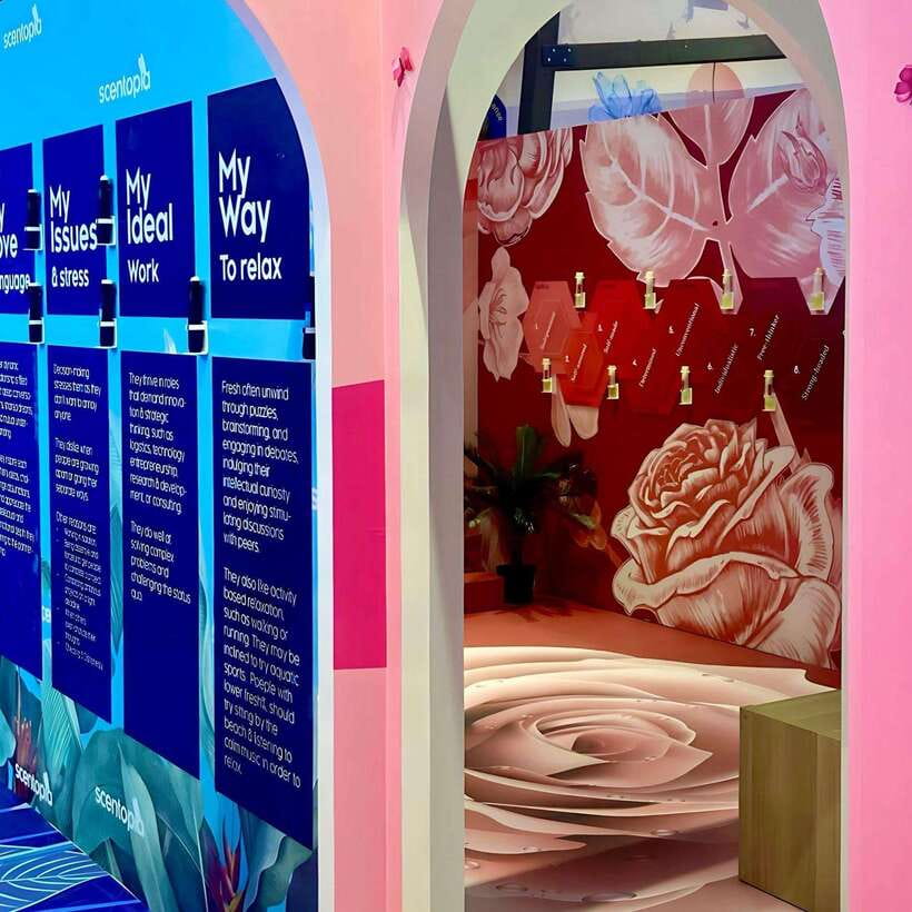 Scentopia - 100ml Scent crafting with Rainforest orchids - AR walls and exhibits while your bottle is packed