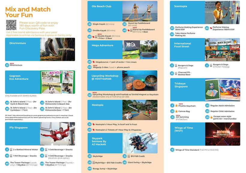 Singapore: Fun Discovery Pass Sentosa - How the Sentosa FUN PASS works