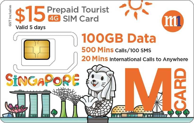 Singapore: M1 Tourist SIM Simcard - The redemption code is the key detail
