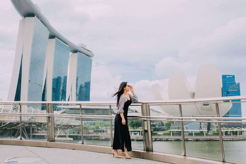 Singapore: Moments in the City Private Photography Session - Marina Bay supplies the Singapore postcard views