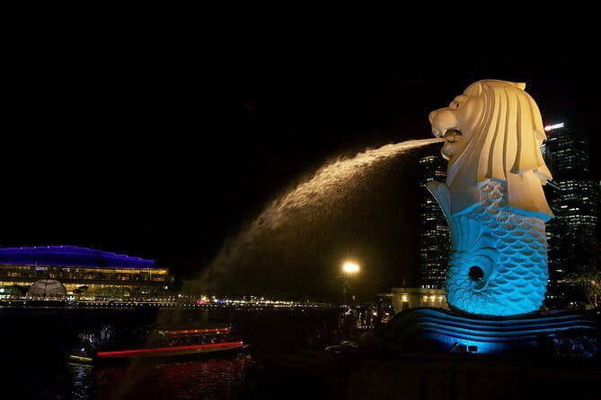 Singapore Private Night Cycling with Dinner - Gardens by the Bay after sunset