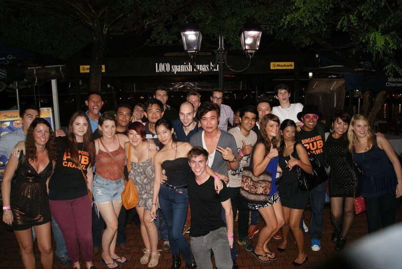 Singapore Pub Crawl - Party like a Local - Starting at Mogambo Bar on Canton Street