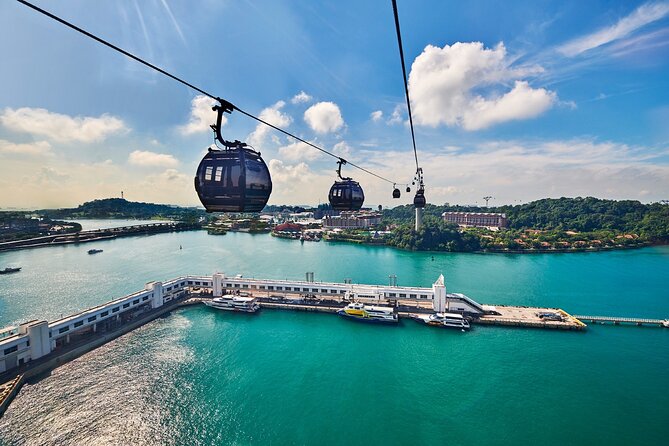 Singapore Sentosa Cable Car Return Ticket: 1 Flex Entry in 7 Days - What you can see above Adventure Cove Waterpark