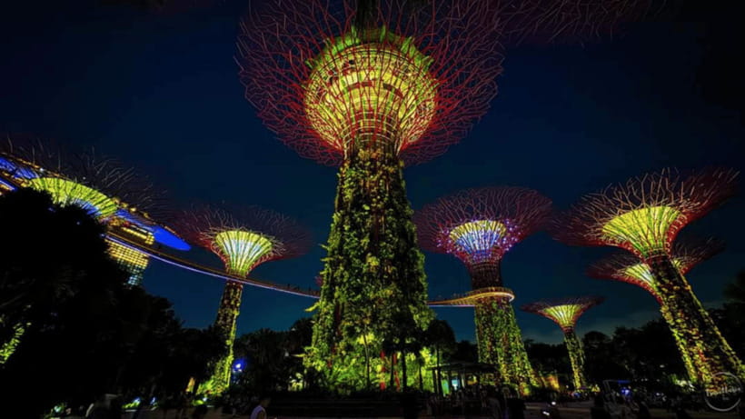 Singapore: Sunset River Cruise and Glittering Light Shows - Merlion Park appears from the boat