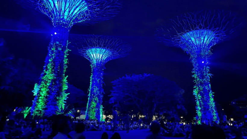 Singapore: Twilight Tour with River Cruise and Light Shows - Merlion Park from the water