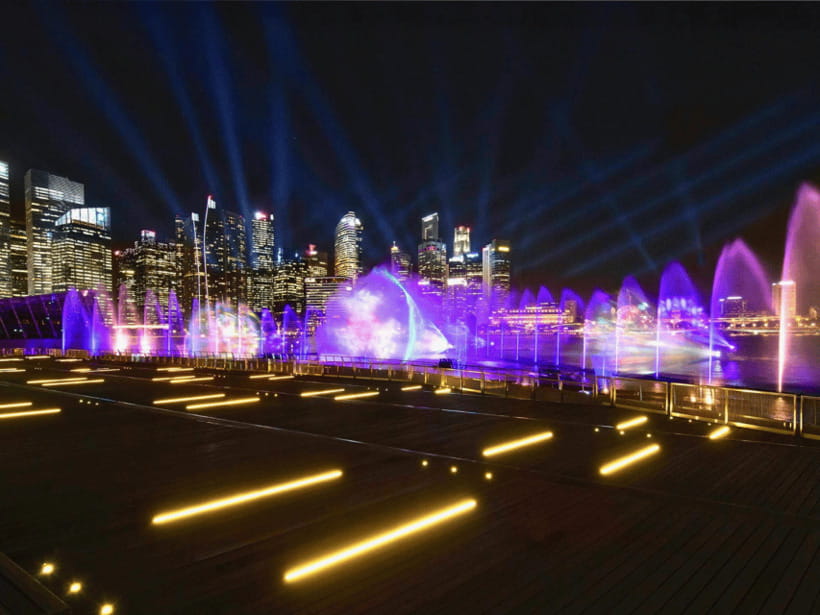 Singapore Twilights with River Cruise & Light Shows - Spectra at Marina Bay Sands