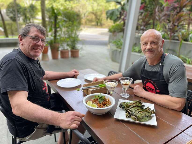 Singaporean Cooking Class With A Professional Chef - Finishing with pandan ondeh ondeh